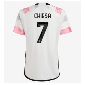 Juventus Federico Chiesa #7 Koszulka Wyjazdowych 2023-24 Krótki Rękaw